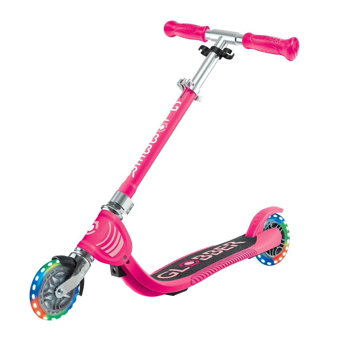 GLOBBER FLOW FOLDABLE JUNIOR LIGHTS розовый (870-110) GLOBBER FLOW FOLDABLE JUNIOR LIGHTS розовый (870-110)