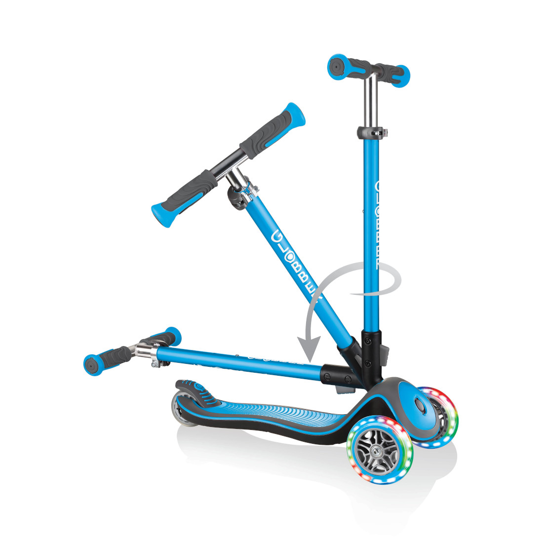 GLOBBER ELITE DELUXE LIGHTS голубой (444-401)   GLOBBER ELITE DELUXE LIGHTS голубой (444-401)