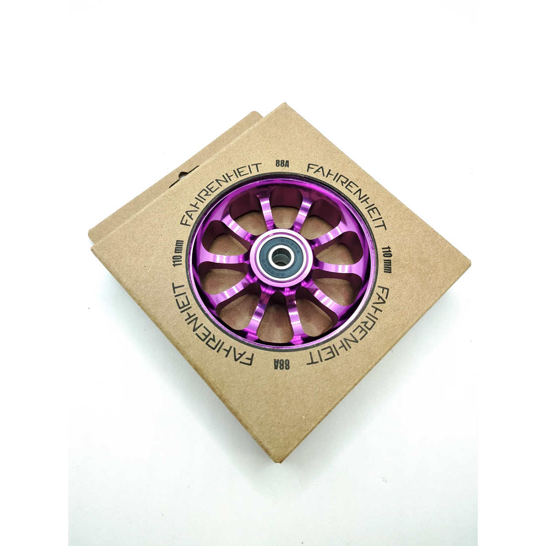 Колесо Fahrenheit 110*24 mm 10-Spoked, сиреневый/прозрачный сиреневый (SW2406)