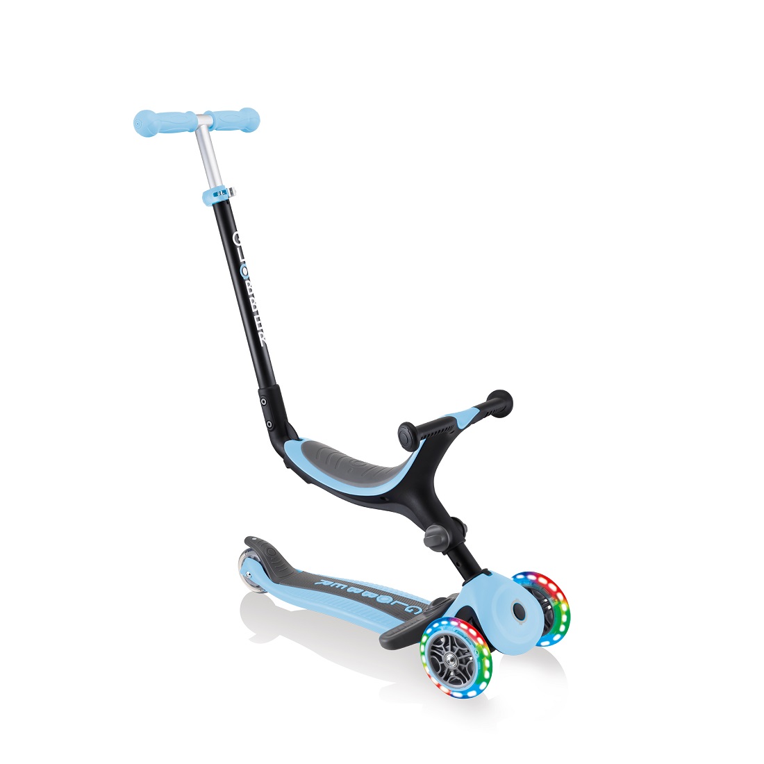 GLOBBER GO UP FOLDABLE PLUS LIGHTS - пастельно-голубой (643-200) GLOBBER GO UP FOLDABLE PLUS LIGHTS - пастельно-голубой (643-200)