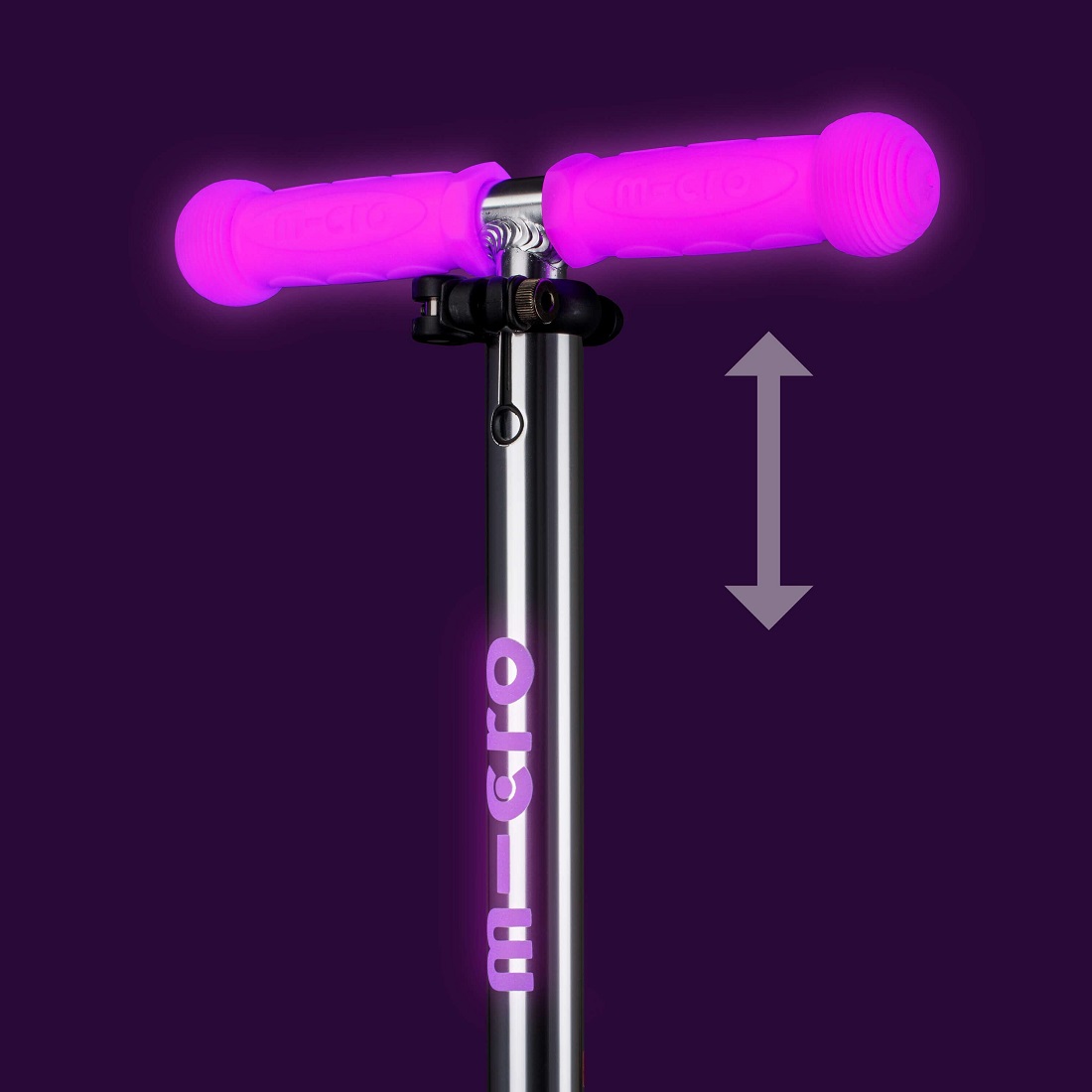 MICRO Mini Deluxe Glow Plus (светящийся) LED морозный розовый (MMD213)