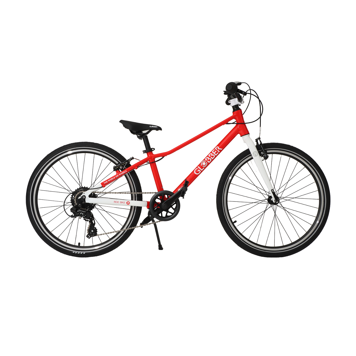 Велосипед детский GLOBBER Bike Ride 24, 8 ск. красный (818-102)
