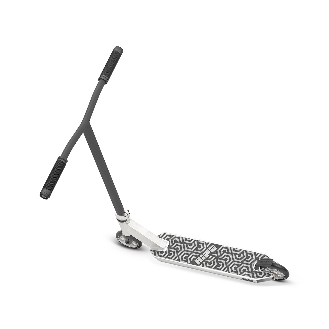 Самокат трюковой HIPE H3 серебристый/черный (250816)