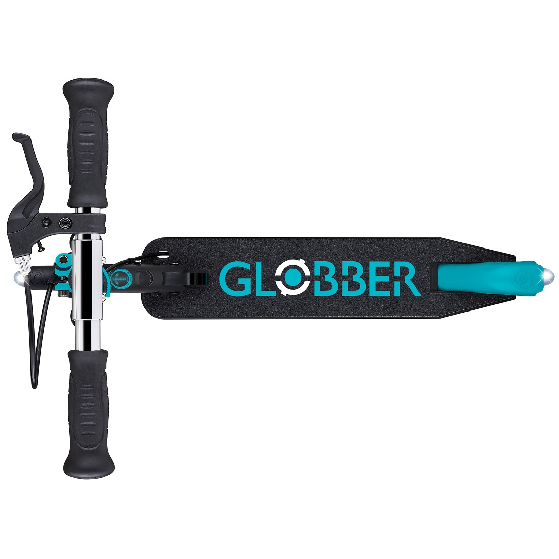 GLOBBER FLOW ELEMENT JUNIOR LIGHTS черно-бирюзовый (729-105) GLOBBER FLOW ELEMENT JUNIOR LIGHTS черно-бирюзовый (729-105)