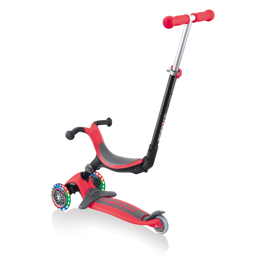 GLOBBER GO UP FOLDABLE PLUS LIGHTS  красный (643-102) GLOBBER GO UP FOLDABLE PLUS LIGHTS  красный (643-102)