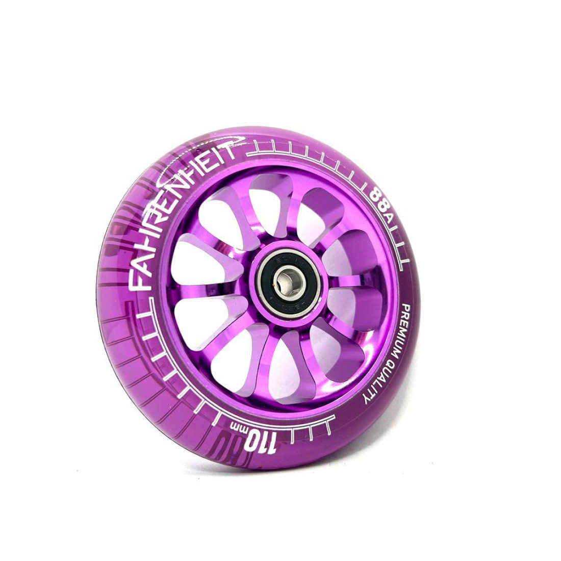 Колесо Fahrenheit 110*24 mm 10-Spoked, сиреневый/прозрачный сиреневый (SW2406)