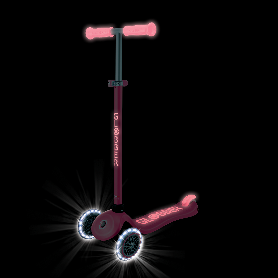 GLOBBER PRIMO PLUS GLOW LIGHTS розовый (443-110)