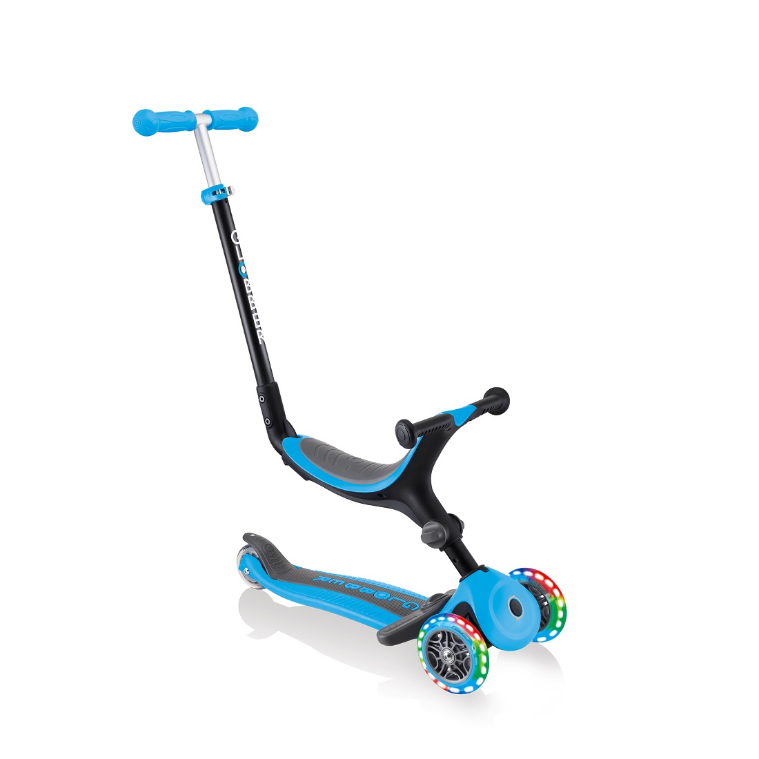 GLOBBER GO UP FOLDABLE PLUS LIGHTS  голубой (643-101) GLOBBER GO UP FOLDABLE PLUS LIGHTS  голубой (643-101)