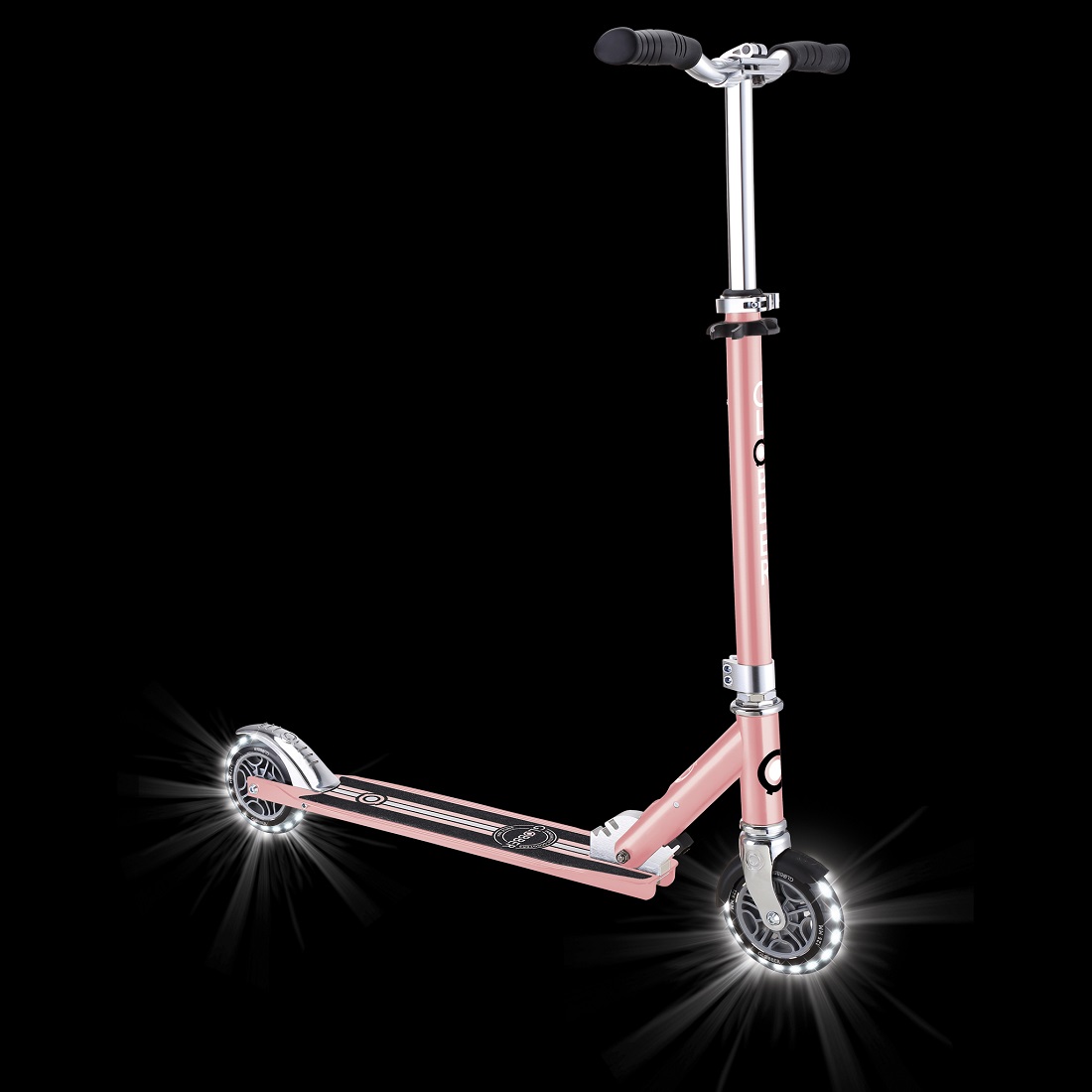 GLOBBER FLOW ELEMENT LIGHTS (свет. колеса) пастельно-розовый (721-210)