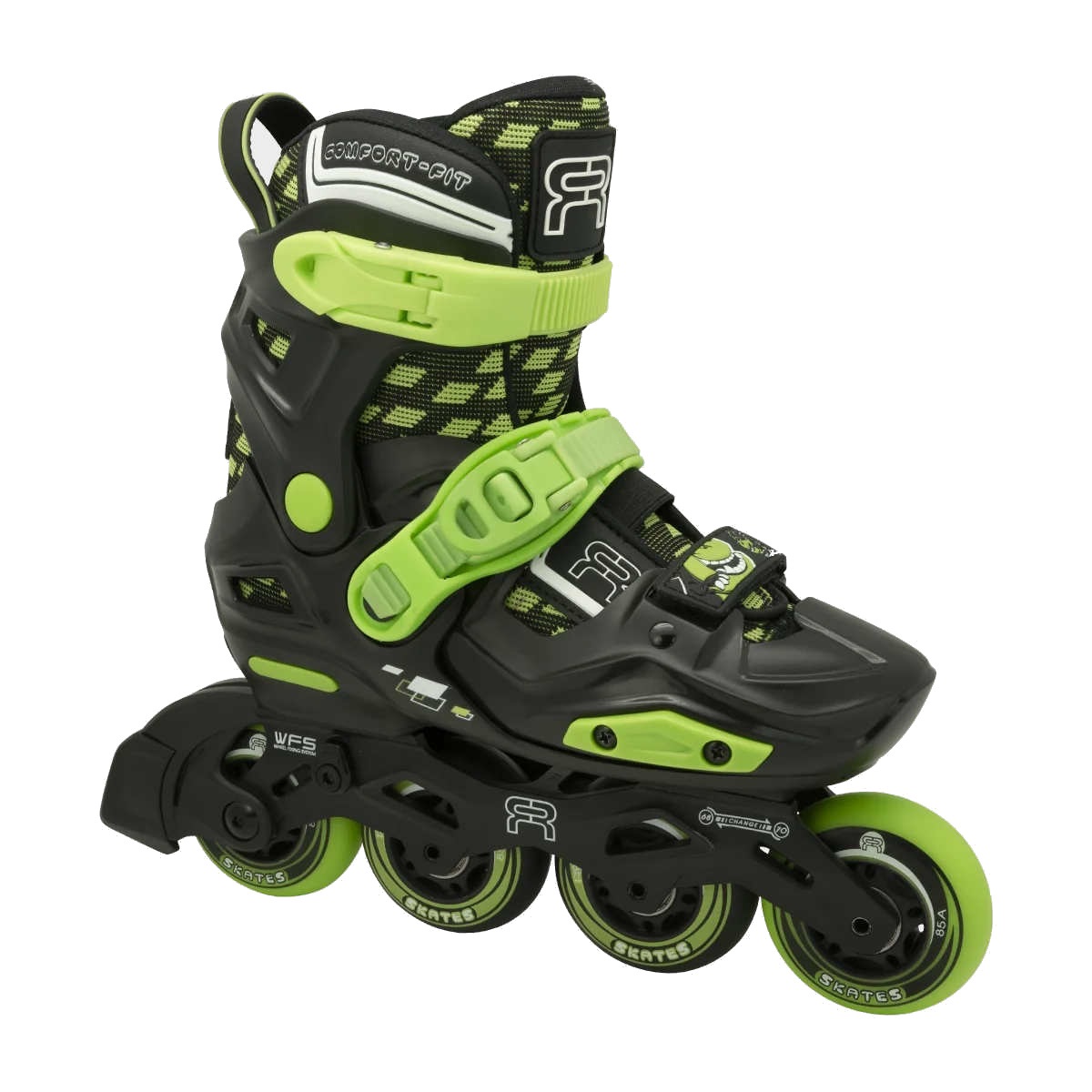 Роликовые коньки FR SKATES EZX черный (33-36) 