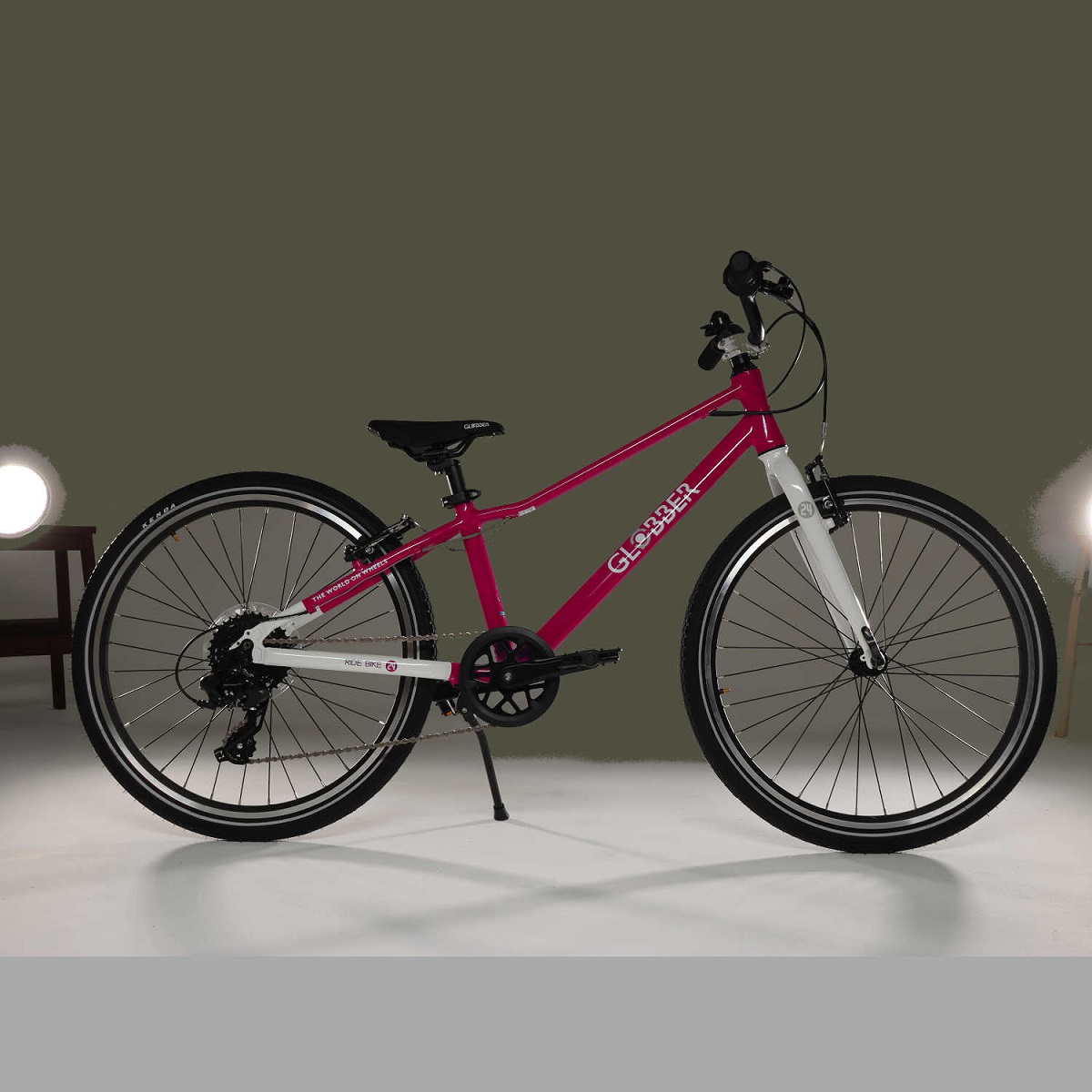 Велосипед детский GLOBBER Bike Ride 24, 8 ск. розовый (818-110)