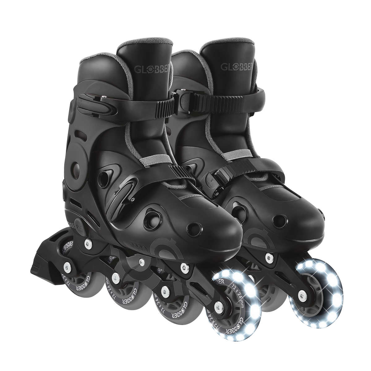 GLOBBER Ролики GO SKATES черно-серый 34-37 (785-120)