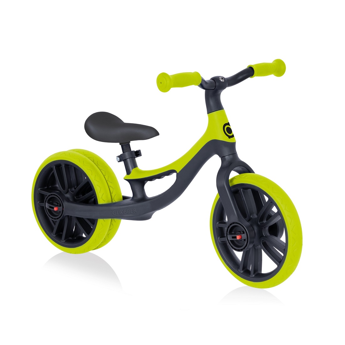 GLOBBER Беговел GO BIKE ELITE DUO черно-зеленый (712-106)