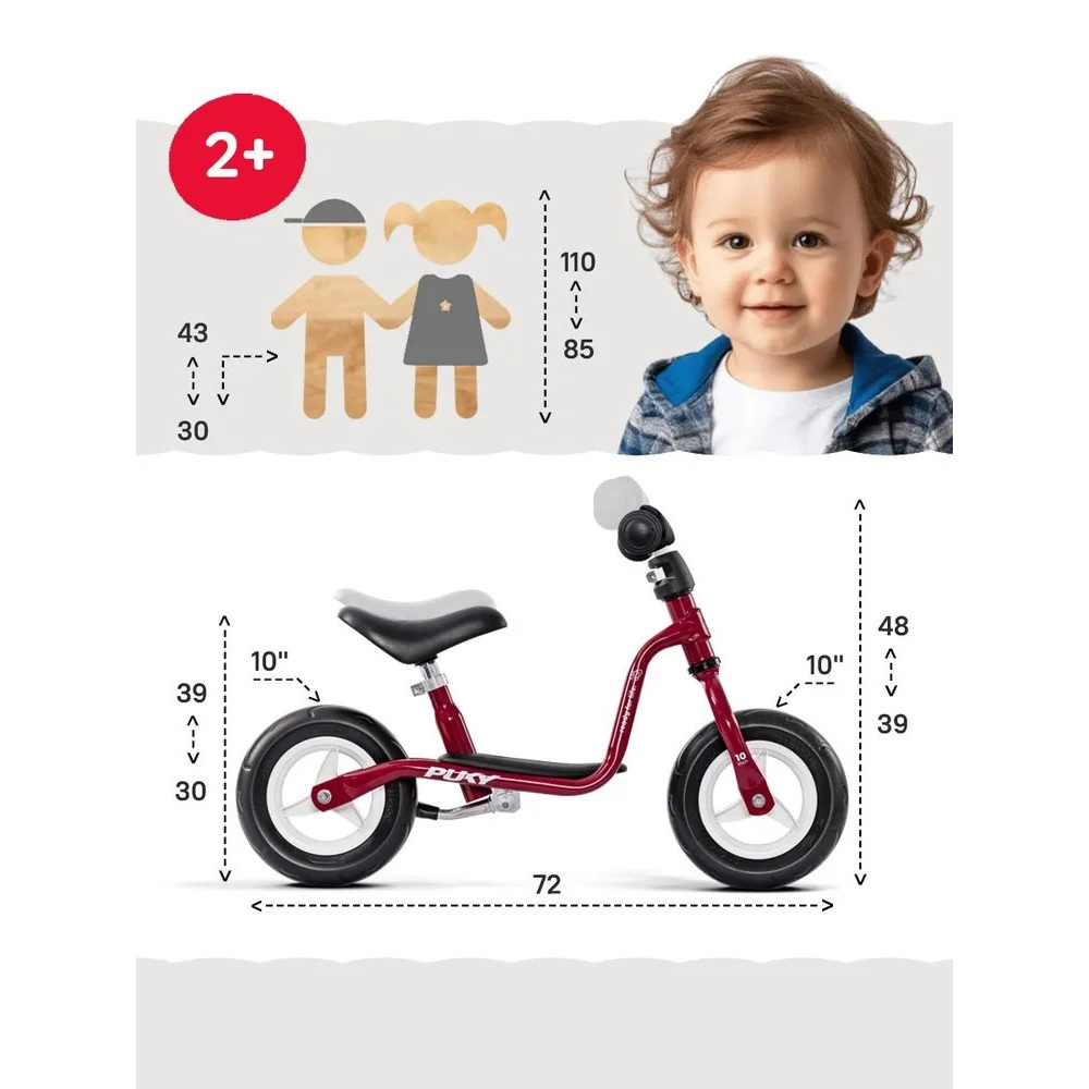 PUKY Беговел LR M chilli red ярко красный (3077) PUKY Беговел LR M chilli red ярко красный (3077)