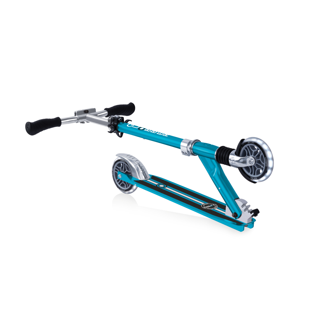 GLOBBER FLOW ELEMENT COMFORT LIGHTS (свет. колеса) голубой (727-301)