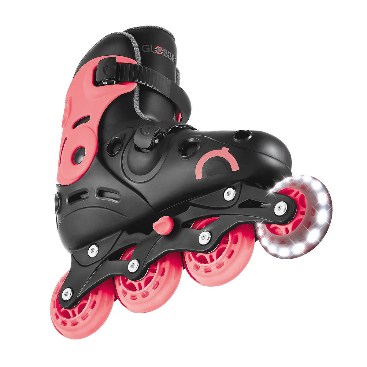 GLOBBER Ролики GO SKATES черно-розовый 34-37 (785-110)