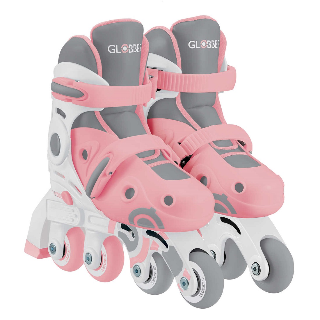 GLOBBER Ролики LEARNING SKATES 2в1 Пастельно-розовый 30-33 (783-210)