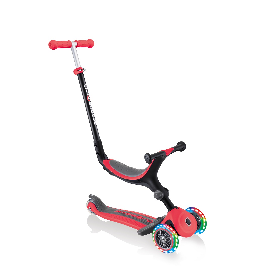 GLOBBER GO UP FOLDABLE PLUS LIGHTS  красный (643-102) GLOBBER GO UP FOLDABLE PLUS LIGHTS  красный (643-102)