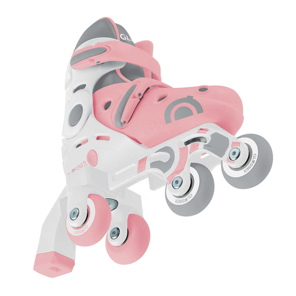 GLOBBER Ролики LEARNING SKATES 2в1 Пастельно-розовый 30-33 (783-210)