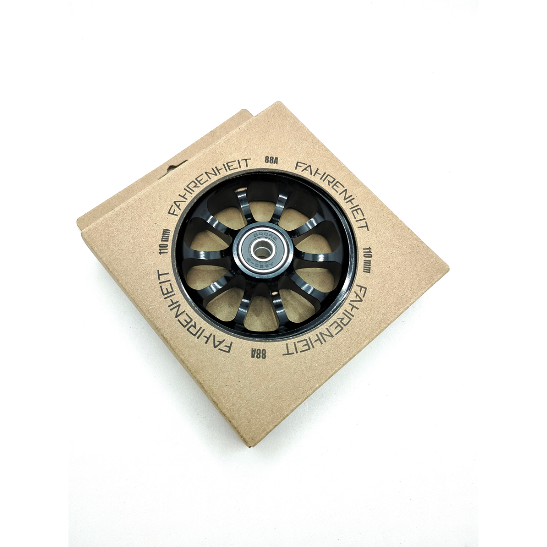 Колесо Fahrenheit 110*24 mm 10-Spoked, чёрный (SW2405)