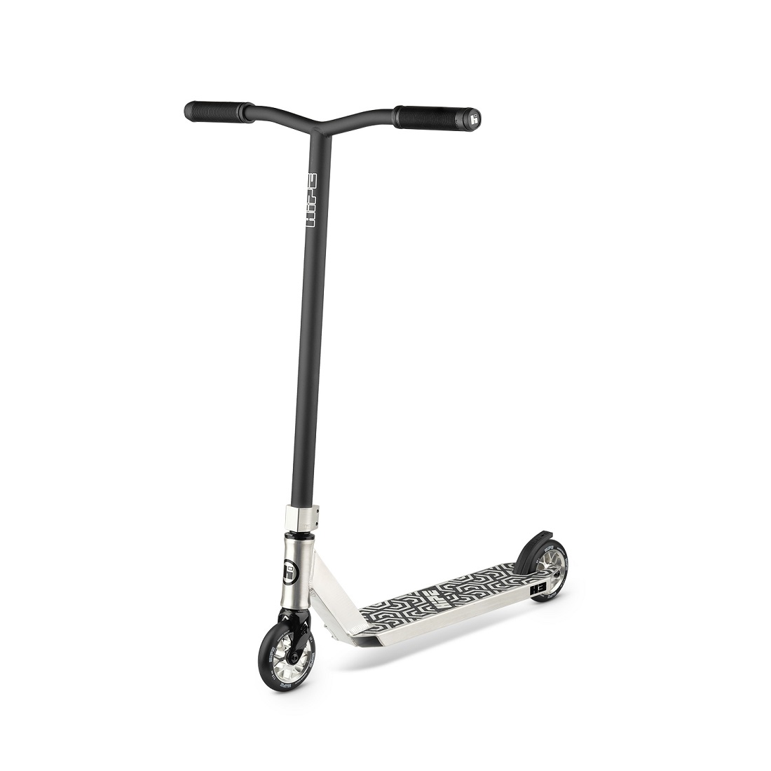 Самокат трюковой HIPE H3 серебристый/черный (250816)