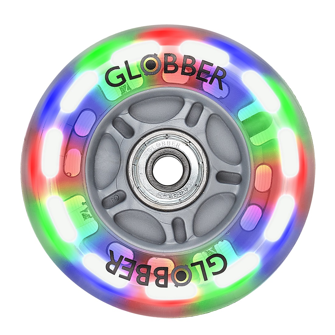 GLOBBER Колесо светящееся (1шт. 80 mm) для самоката PRIMO / EVO BROWN BOX прозрачный (538-005) GLOBBER Колесо светящееся (1шт. 80 mm) для самоката PRIMO / EVO BROWN BOX прозрачный (538-005)