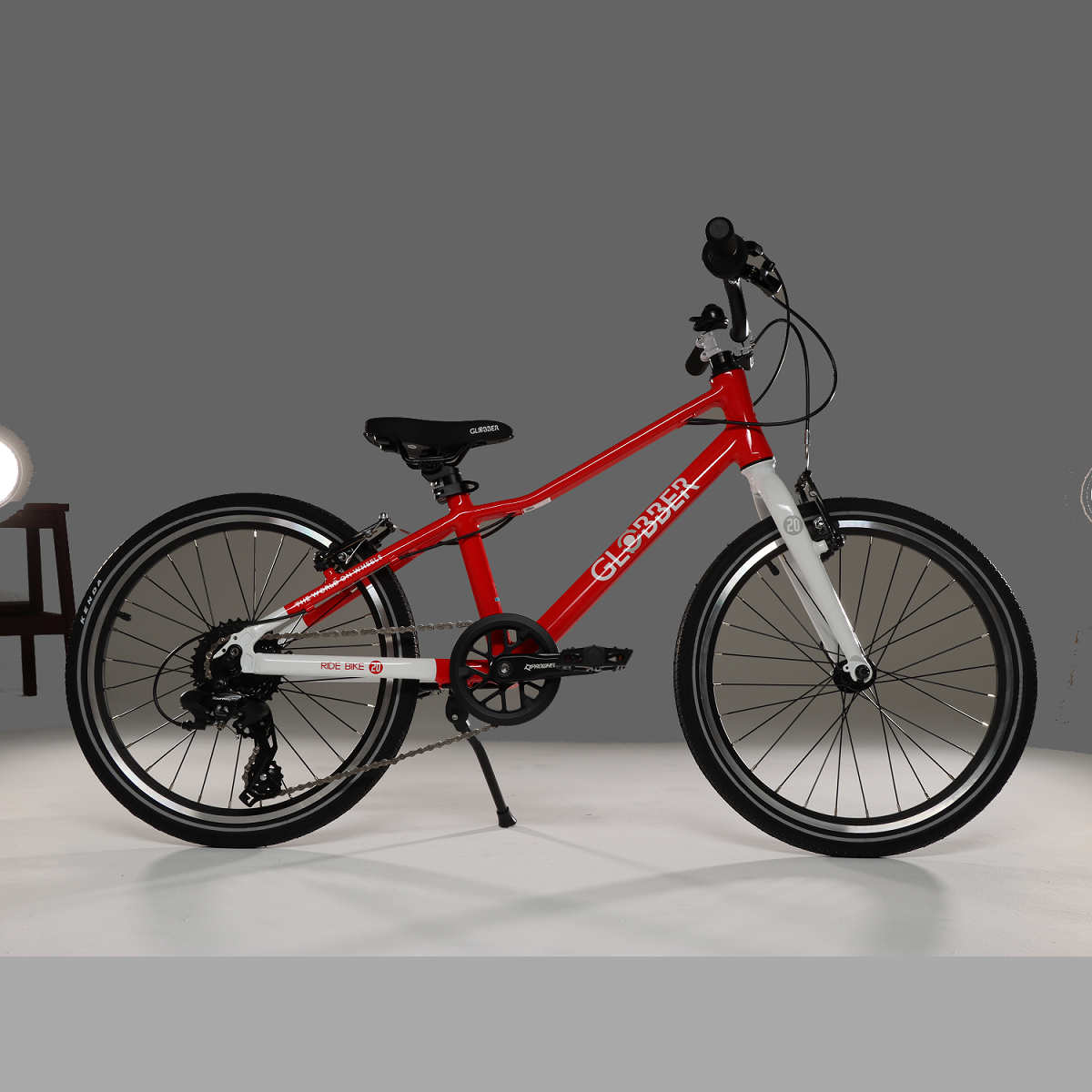 Велосипед детский GLOBBER Bike Ride 20, 8 ск. красный (816-102)