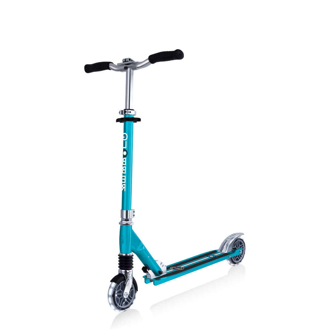 GLOBBER FLOW ELEMENT COMFORT LIGHTS (свет. колеса) голубой (727-301)