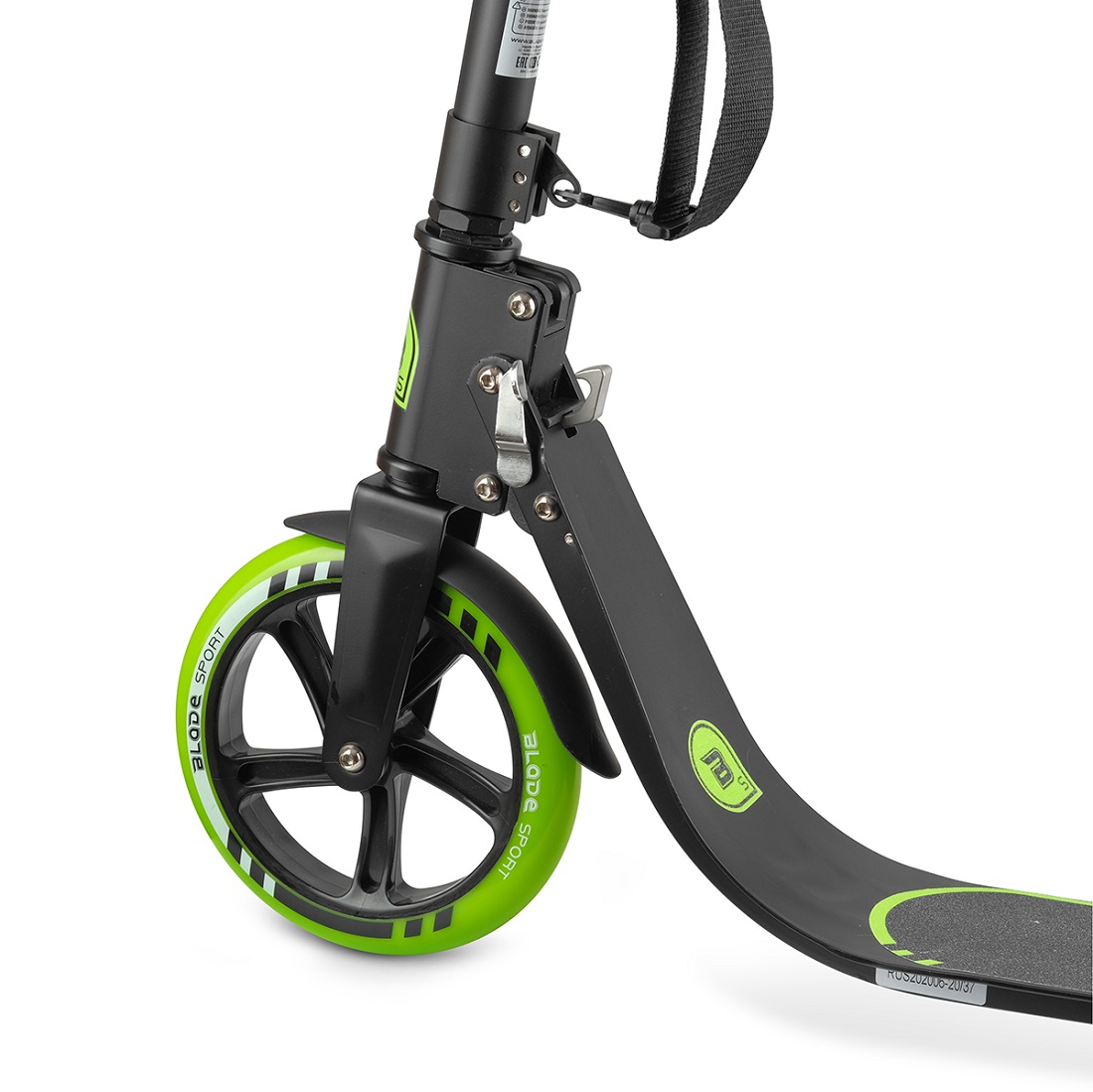 Самокат BLADE Sport PU V4 205/145 mm. черно-зеленый (231184) Самокат BLADE Sport PU V4 205/145 mm. черно-зеленый (231184)