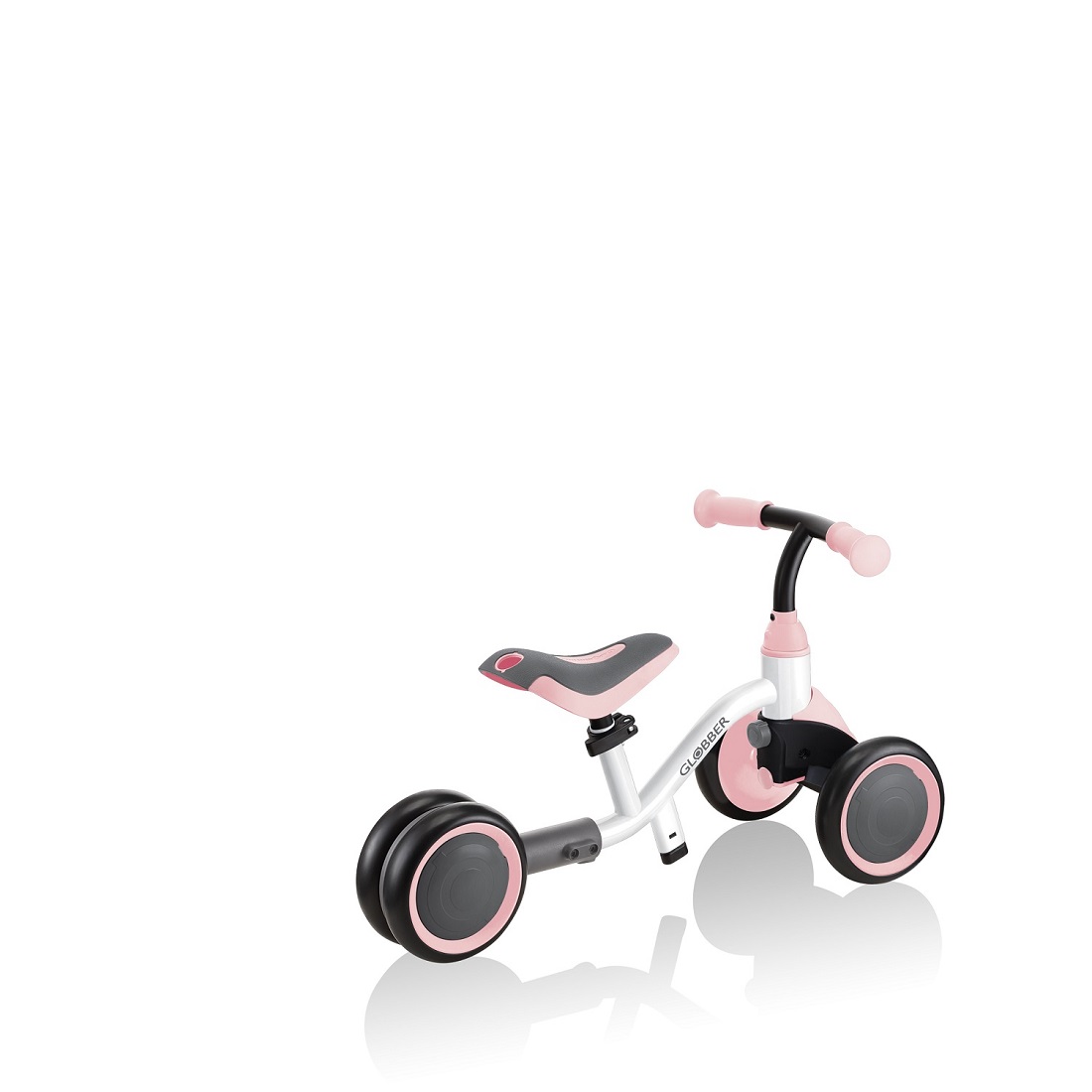 GLOBBER Каталка-беговел LEARNING BIKE 3в1 бело-розовый (638-210)