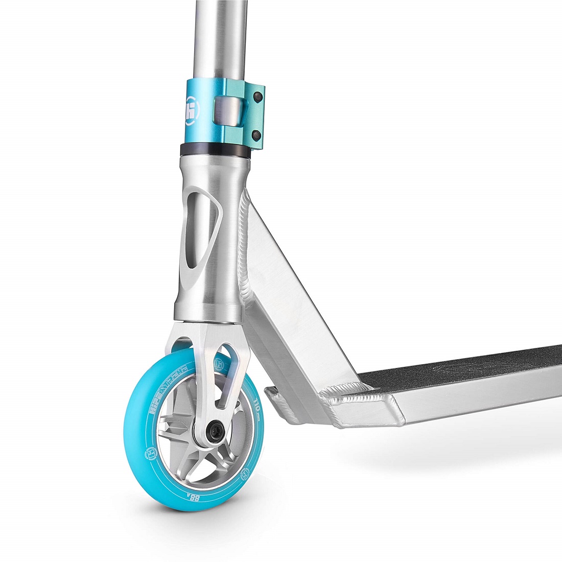 Самокат трюковой HIPExtreme H3 серебро/голубой (410302)