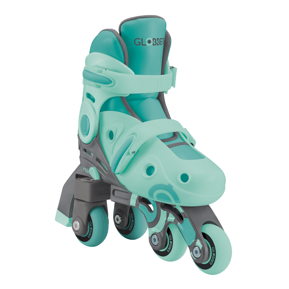 GLOBBER Ролики LEARNING SKATES 2в1 мятный 26-29 (780-206)