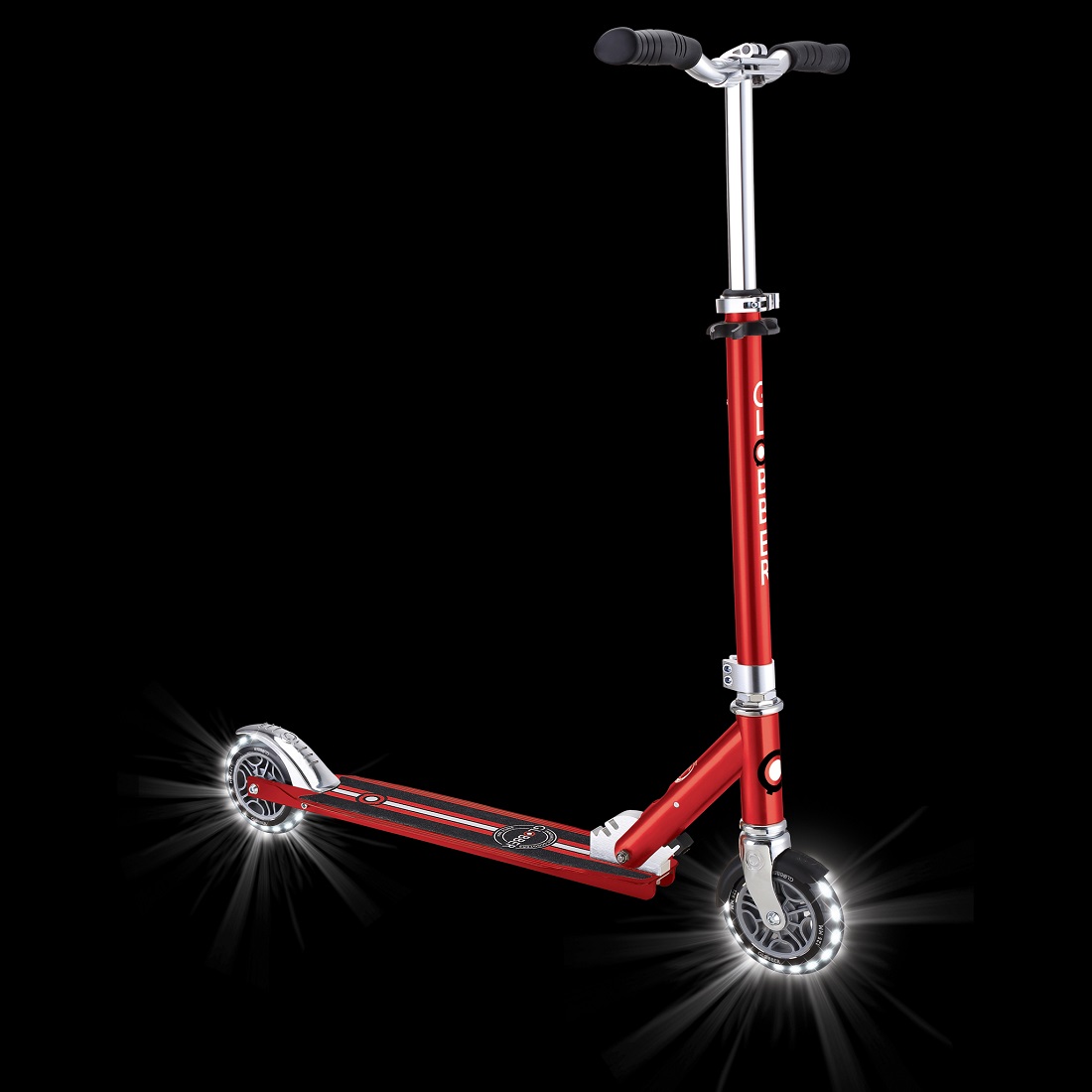 GLOBBER FLOW ELEMENT LIGHTS (свет. колеса) красный (721-102)