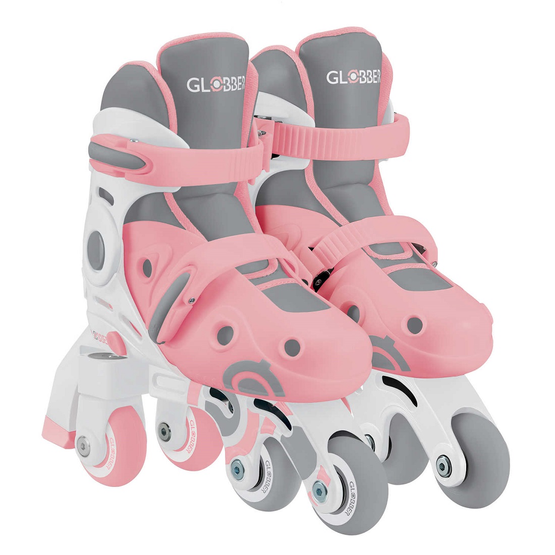 GLOBBER Ролики LEARNING SKATES 2в1 Пастельно-розовый 30-33 (783-210)