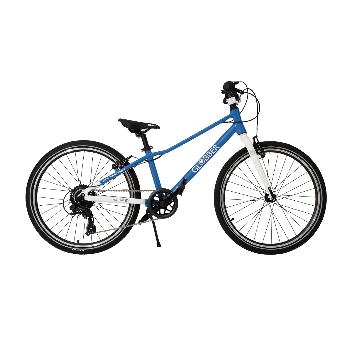 Велосипед детский GLOBBER Bike Ride 24, 8 ск. синий (818-100)