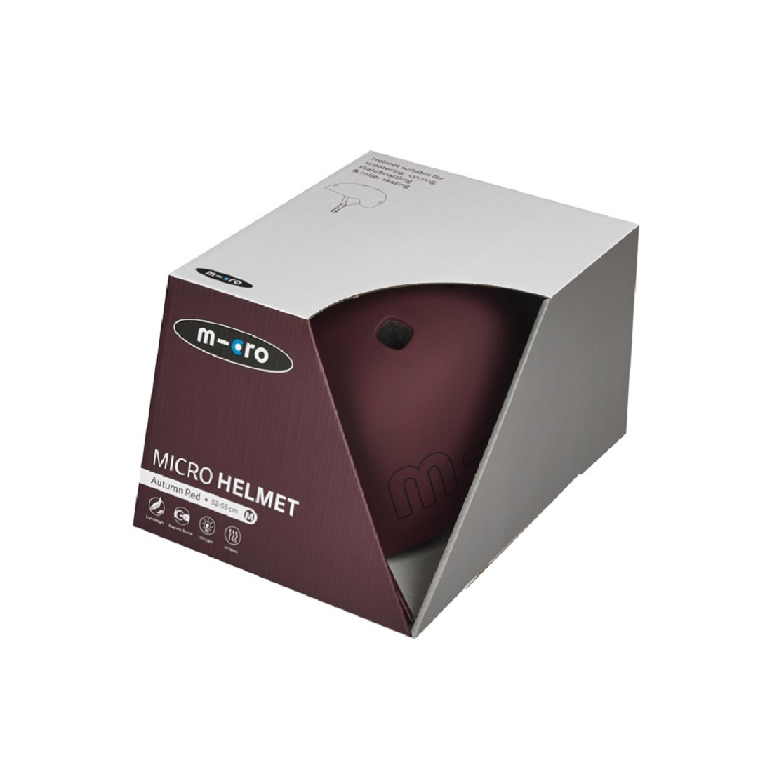 MICRO Шлем бордовый (M) BOX (AC2129BX) MICRO Шлем бордовый (M) BOX (AC2129BX)