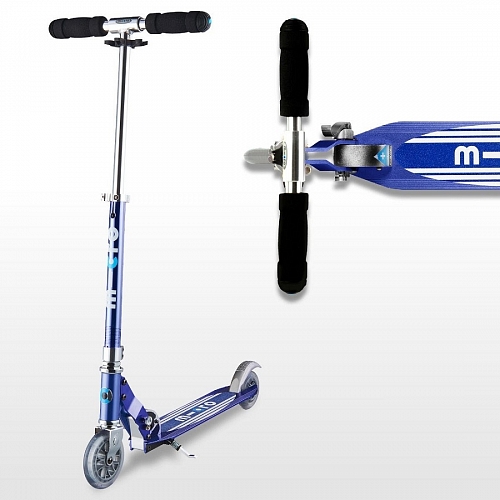 Самокат Micro scooter Sprite blue stripe (Микро скутер Спрайт синие полоски) 