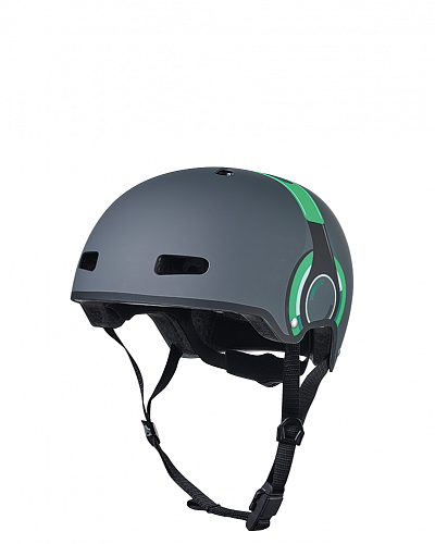 MICRO Шлем Наушники серый/зеленый (M) (54-58 см) BOX (AC2111BX)