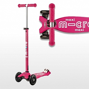 Самокат трехколесный Maxi Micro Deluxe shocking pink (Макси Микро Делюкс розовый) (MMD035)